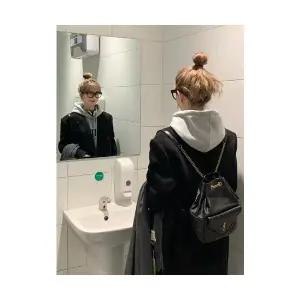 여자정장자켓 블랙 모직 코트 추동 하프 도톰 정장 ible4