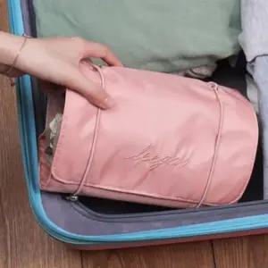 여행용 파우치 메쉬 여행 용 세면 도구 분리형 화장품 찍찍이 분리 (WFKCQHZ)