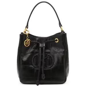 [헤지스](대구신세계)[26SS][H20퀼팅] 블랙 퀼팅 소가죽 복조리 크로스백 HIWA6E765BK