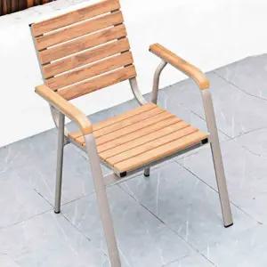 야외 실외 야외용 철제 가구 암체어 의자 1인용 숍