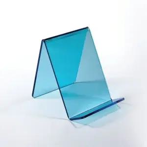 테이블정리 중형책받침대 중형 투명블루데스크정리 투명블루 (WFKDGF6)