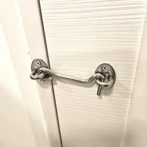 화장실 문고리 4인치 탈의실 문 잠금장치 걸쇠 스텐 스테인리스 고리 걸이