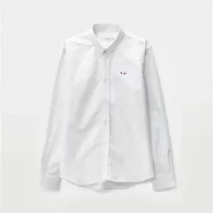 메종키츠네 트리컬러 폭스 패치 남녀공용 셔츠 FM00400WC2010 P100