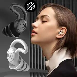 [퍼니메이커]소음방지 실리콘 귀마개 4중차단 케이스포함 코골이 층간소음 수면귀마개