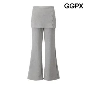 기모 레이어드 랩 스커트 팬츠 GQ1PT001F