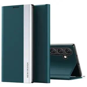 갤럭시S25FE 사이드 포인트 마그네틱 스탠드 거치대 플립 가죽 핸드폰 케이스