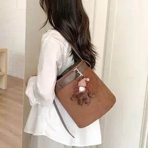 여성 원통형 스웨이드 숄더백 MT_22970바스켓가방 가을 가을백 패션 패션백