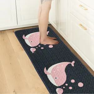 주방매트 화장실 현관 논슬립 발매트 (40x120cm)미끄럼방지 발판 퀼트 면매트 면발 러그 슬립 사각