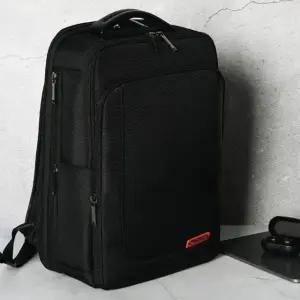 고품질 비즈니스 백팩 확장형 노트북 출장 가방 블랙 양복용백팩 (WFKDXSM)