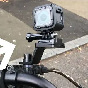 오토바이 바이크 백미러 마운트 SJ4000 SJ9000 액션캠용거치대 고프로브라켓 브라 부품 카메라 어댑터 캡아