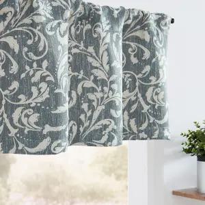 주방 거실용 진찬 밸런스 커튼 농가 빈티지 코티지 룸 다크닝 침실 창문 처리 조명 필터링 막대 포켓 1