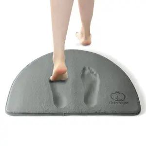 삼정866 메모리폼 극세사 반달 욕실매트 발매트 현관 매트 주방