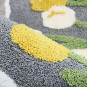 뽀송이 두툼 듈립가든 주방 침실매트 45x65cm침대 발매트 매트 디자인 예쁜 인테리어소품