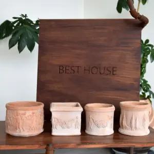 이탈리아 명품 수제토분 장식 조각 아레나인테리어화분 분갈이 원예용품 홈가드닝 내추럴 흙화분 예쁜 디자