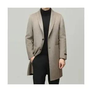 토르 남성 모직 코트 가을 겨울 하프 정장 넥 캐주얼 기모 양면 트렌드 OPH4