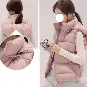 여성용 데일리 겨울 패딩 조끼 점퍼 퀼팅 경량 보온ijk656