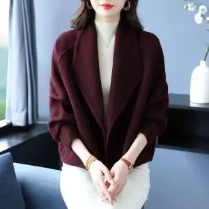 여성패션 정장 자켓 가을겨울 모직 반코트 상의 DL4