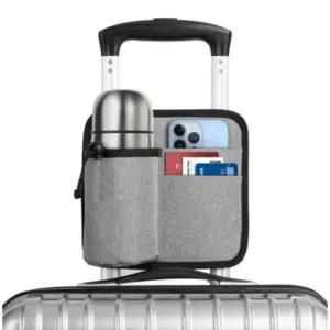 캐리어 컵홀더 수납 보관 여행 핸드폰 여권 포켓 캐리어 컵홀더 수납 보관