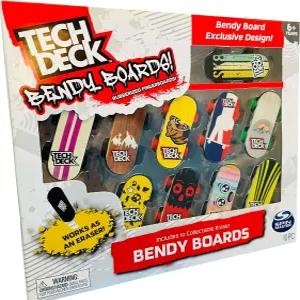 테크 덱 벤디 보드 수집용 미니 스케이트보드 지우개 고무 핑거보드 세트 1