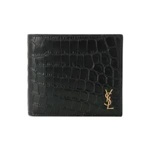 26SS 금장 크로커다일 반지갑 블랙 607727 DZEDW 1000