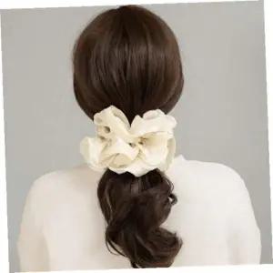 [콩심팥심]머리끈 엔젤슈슈샤이닝셔링곱창밴드(아이보리)스크런치