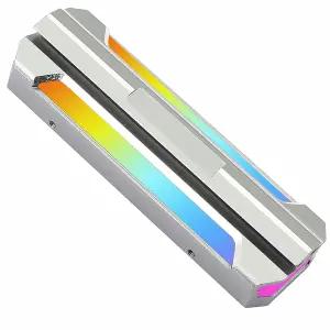 XMSJSIY ARGB M.2 히트싱크 쿨러 SSD 솔리드 스테이트 디스크 라디에이터 5V 3핀 양면 SATA NVMe NGFF 2280