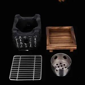 정사각 화로 세트 소형 개인용 우드스토브 화로대