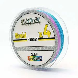 스트롱 4합사 낚싯줄 3호 100m PE 라인 오색합사줄