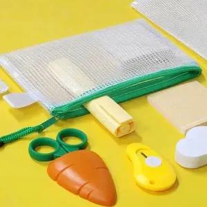 투명파우치 S 메쉬 망사 사각파우치 백 화장품 WEC9C9E