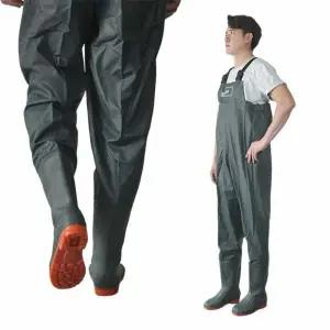 260mm PVC 슈마켓 가슴장화 우의 컬러우의상하 교통안