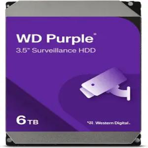 웨스턴 디지털 6TB WD 퍼플 감시 내장 하드 드라이브 HDD - SATA 6Gb/s 256MB 캐시 3.5인치 WD64PURZ