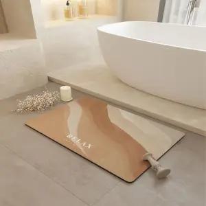 DESERT 규조토 욕실 발매트 물기흡수화장실 미끄럼방지 주방 부엌 싱크대 방매트 폭신한 제거