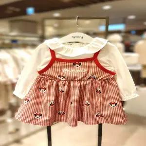 [디즈니] 미니체크 원피스 세트 (79T124055)