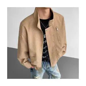 남자 항공 점퍼 기모 따뜻한 가죽 라이크 가을 겨울 차이나 자켓 도톰 코트 원픽4