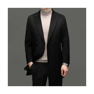 남자 정장 자켓 추동 울 코트 하프 모직 넥 워머 캐주얼 캐시미어 원픽4