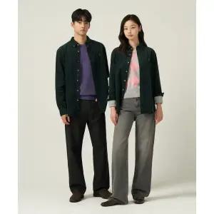 매장정품 빈폴 BEANPOLE MEN 남녀공용 코듀로이 셔츠 그린 BC5964C33M 569663