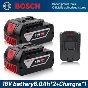 Bosch 18V 6.0 Ah 리튬 이온 배터리  전문가용 시스템 무선 도구 BAT609 BAT618 GBA18V80