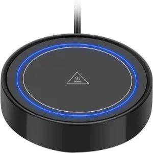 디먹스 커피 머그 워머 사무실 홈 데스크용 전기 음료 뜨거운 차용 스마트 컵 온도 조절 코스터 중력