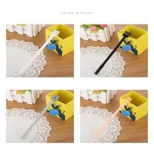 지앤지고양이 볼펜5개 야옹이 캐릭터 볼펜 판촉볼펜 뚜껑펜 캐릭터볼펜 신학기 학원 교회 선물