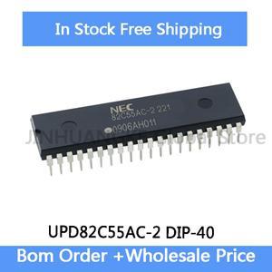 2-10Pcs UPD82C55AC 82C55AC-2 8255 DIP-20 IC 칩
