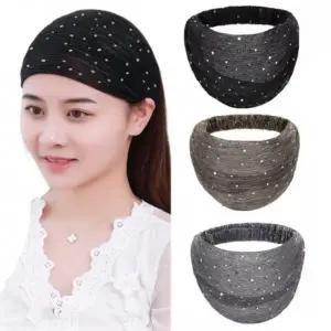 중년 여성 비니 조리 시스루 두건 주방 세안 반다나 헤어밴드