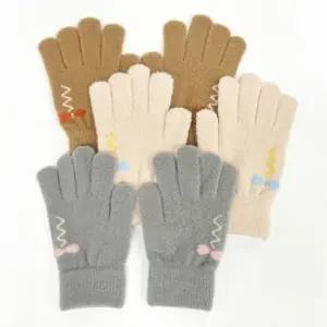 여성 스마트폰 터치 장갑 핑거홀