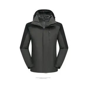 솔저스2 남성 야상 항온 바람막이 가을 겨울 도톰 보온 배색 후드 점퍼 OPH4