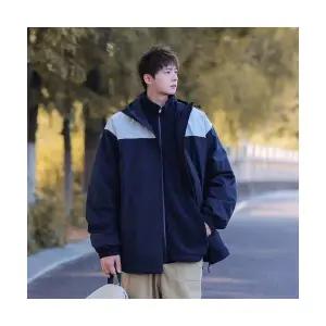 솔저스2 남성 배색 트리밍 탈부착 바람막이 점퍼 가을 겨울 방수 야상 OPH4