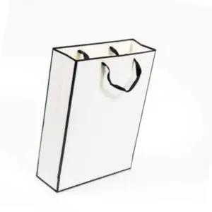 화이트 고급종이가방 대 직사각 선물 민무늬 옷가게