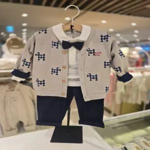 [블루독베이비] 26/SS(BE)BI 자가드 상하 3SET(4611361101)출산 백일 돌 신생아 유아 선물 조카 아가옷 (46