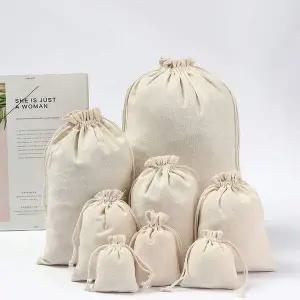 [골드스마일]린넨 면 마대 주머니 파우치 린넨주머니 17x23cm