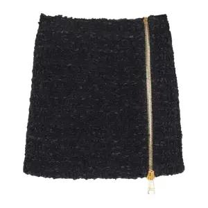 사이드 지퍼 스트레이트 헴 미니 스커트 FF0LBB10 KJ160PA