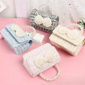 브로든컴퍼니 트위드아기가방 유아가방 두돌여아선물 여자아이생일선물 조카선물 여아외출가방