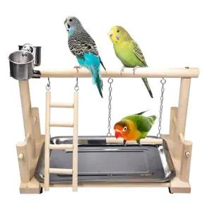 앵무새 놀이터 장난감 그네 사다리 새장 용품 횟대 앵무새스탠드 새놀이터 앵무새놀이터